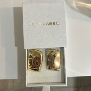 Jlux label earrings